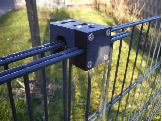 Universeller Schiebebeschlag-SET für Doppelstabmatten 6/5/6 – Typ „BEN-SET 6/5/6“