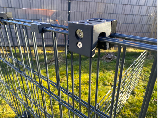 Universeller Schiebebeschlag-SET für Doppelstabmatten 868 – Typ „BEN-SET 8/6/8“